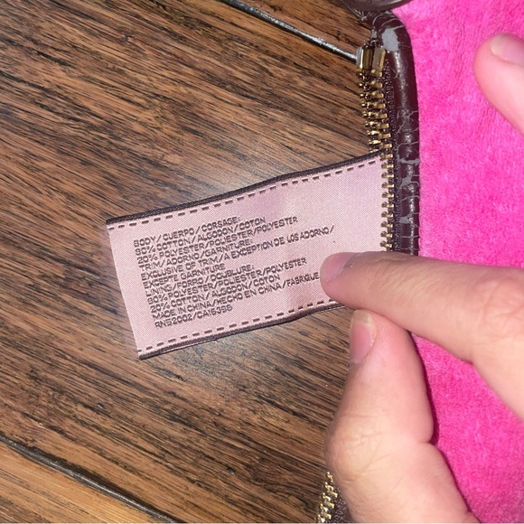 Vintage pink Juicy Saddle bag messenger y2k crossbody cherry charm juicy couture - Picture 10 of 13